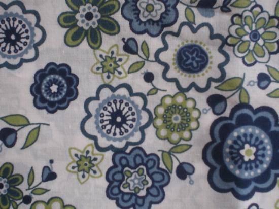 Tissu Liberty Lauren bleu et vert