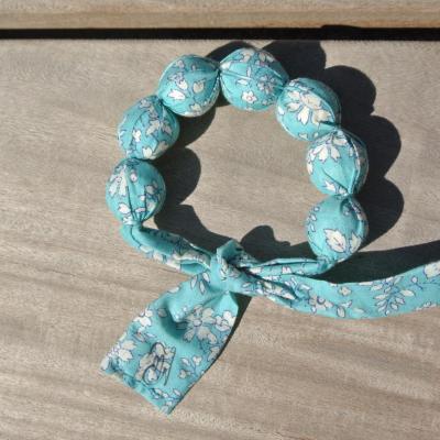 Bracelet boules en Liberty Capel