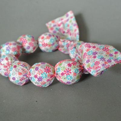 Bracelet boules en Liberty Rania