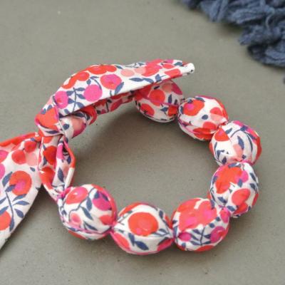 Bracelet boules en Liberty Wiltshire