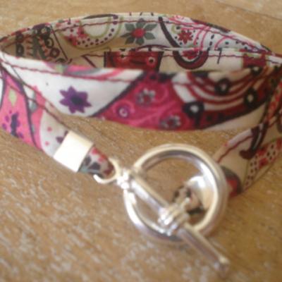 Bracelet ruban en Liberty Mark